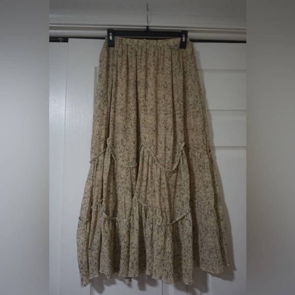 By Together Dresses & Skirts - By Together Cream Floral Maxi Skirt